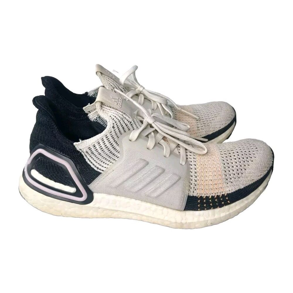 Adidas UltraBoost 19 Shoes Women's Size 9 Sneakers Crystal White G27481